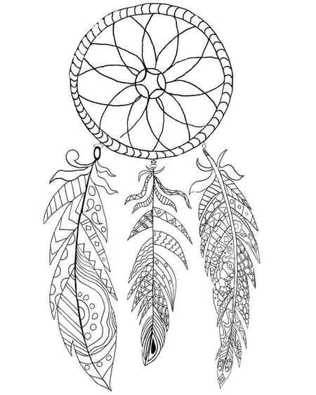 Dream Catcher Coloring Page