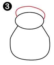 how to draw a snowman