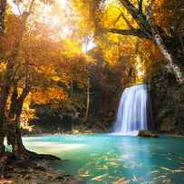 Deep Forest Waterfall In Kanchanaburi by Patrick Foto