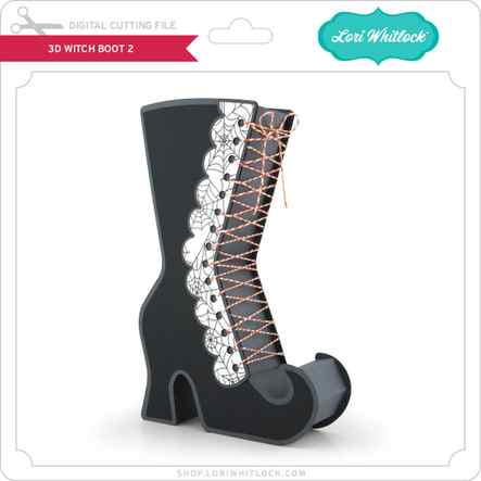 3D Witch Boot 2