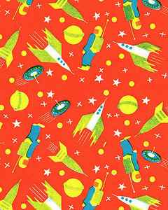 Wall Art - Drawing - Rocket pattern by CSA Images