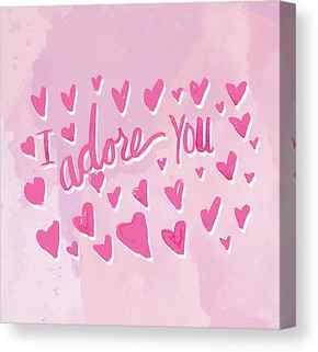 I Adore You Canvas Prints