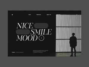 Smile_Mood - Website concept black clean concept dark web design designer fashion minimalist minimalistic science ui ux web design website