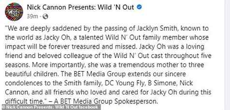 A BET Media Group spokesperson confirmed the tragic passing in a post on Wild N