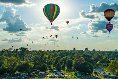 The Great Forest Park Balloon Race is one of St. Louis