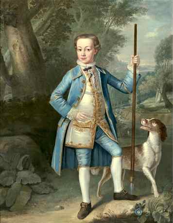 Portrait of a Young Boy and His Dog
