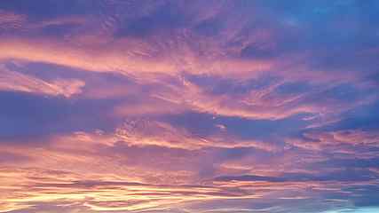 photo of blue sky under golden hour, evening sky, november HD wallpaper