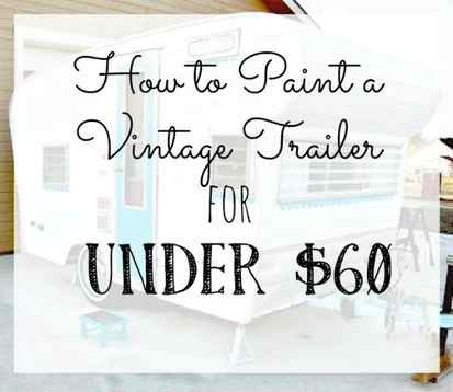 You can paint your vintage trailer yourself for under $60!