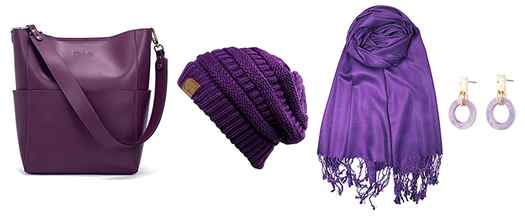 Purple accessories | 40plusstyle.com