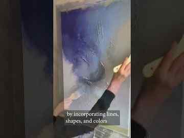 Composition Theory in 1 minute in Abstract Acrylic Painting