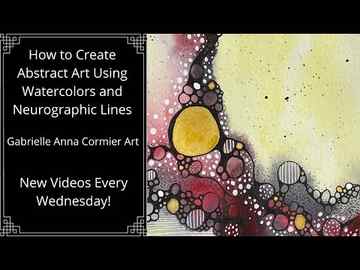 How to Create Abstract Art Using Watercolors Intuitive Neurographic Art