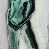 Standing Nude Model Gesture XXXIXI by Irina Sztukowski