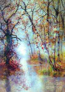 Wall Art - Painting - Magical Misty Morning by Jane Small