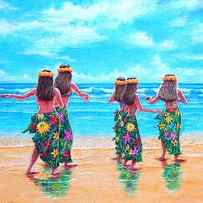 HULA DANCE, HAWAII by John YATO