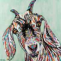 Funny Goat Ii by Carolee Vitaletti