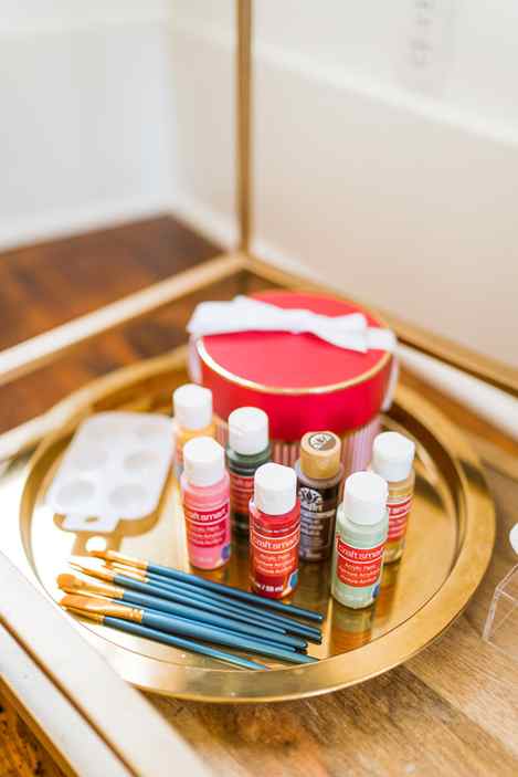 DIY gingerbread house painting tutorial