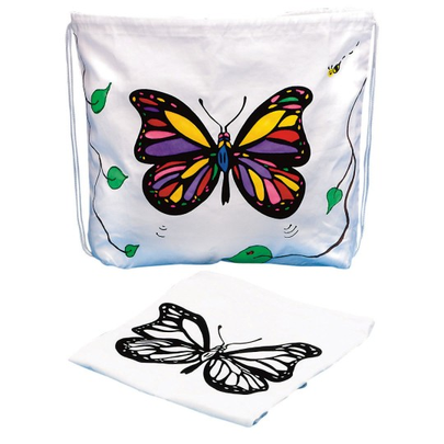 velvet art bag butterfly spring
