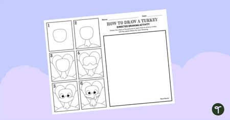 Go to How to Draw a Turkey - Easy Thanksgiving Art teaching resource