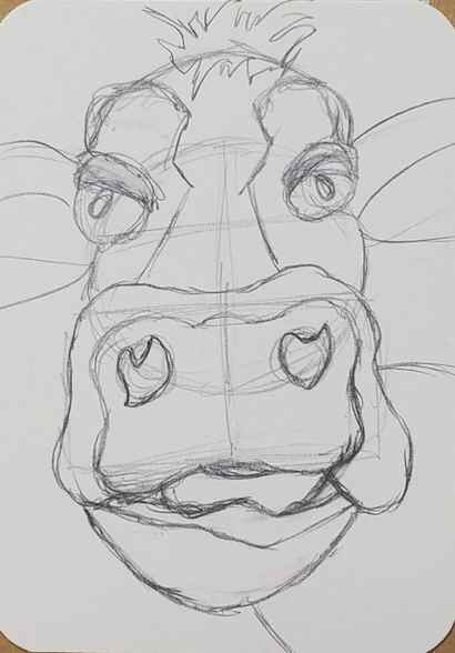 How-to-Draw-a-Cow-Head-Step-by-Step