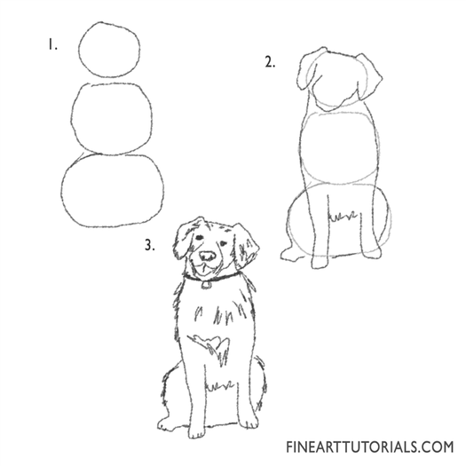 easy things to draw dog