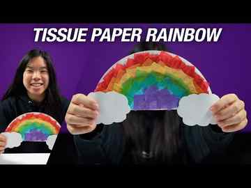 Tissue Paper Rainbow Fun Art Projects For Kids