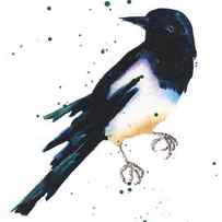 Magpie Painting by Alison Fennell