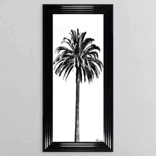 Black And White Palm Tree 3 Framed Wall Art