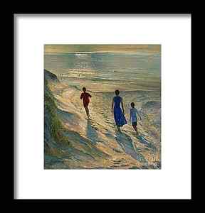 Sandy Beach Framed Prints