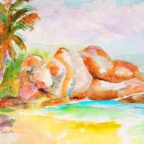 Virgin Cove by Carlin Blahnik CarlinArtWatercolor