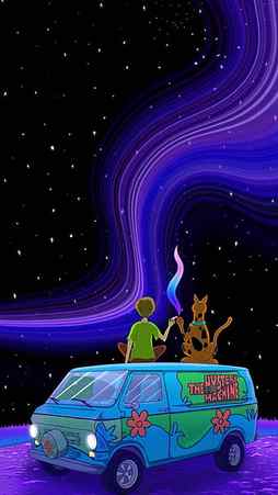 Scooby Doo, sky, night, HD phone wallpaper
