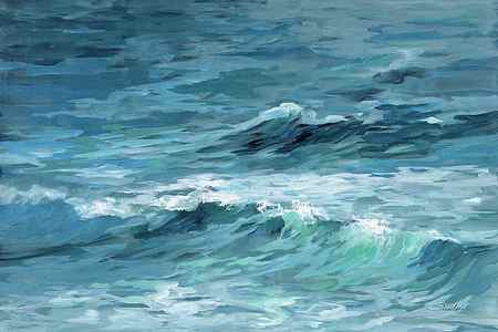 Wall Art - Drawing - Deep Blue Sea by Silvia Vassileva