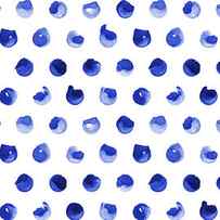 Polka dots watercolor seamless pattern by Julien