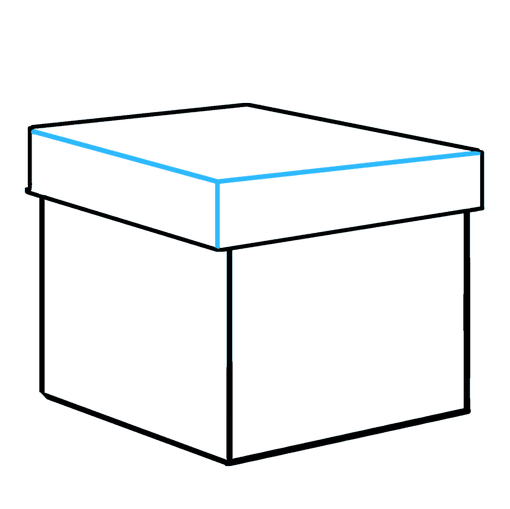 How to Draw a Christmas Present Step 07