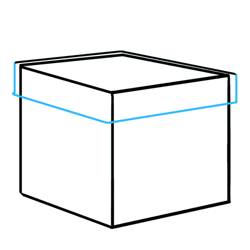 How to Draw a Christmas Present Step 05