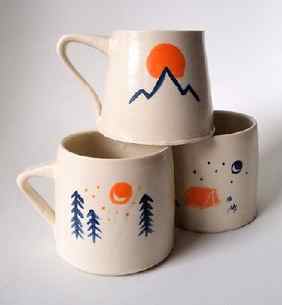 pottery painting mug ideas