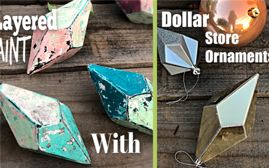 Dollar Store Christmas Ornaments Transformed with Frozen Paint and the Story of Bobby