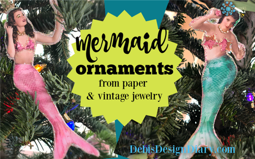 DIY Mermaid Ornaments & the Story About When The Sheriff Flagged Me Down