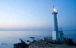 Lighthouse At Sunset, HD wallpaper