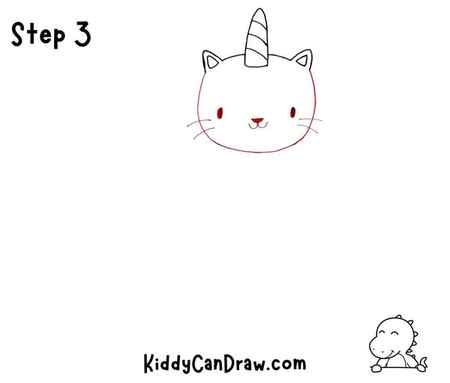 How to Draw a Unicorn Cat Yarn step 3