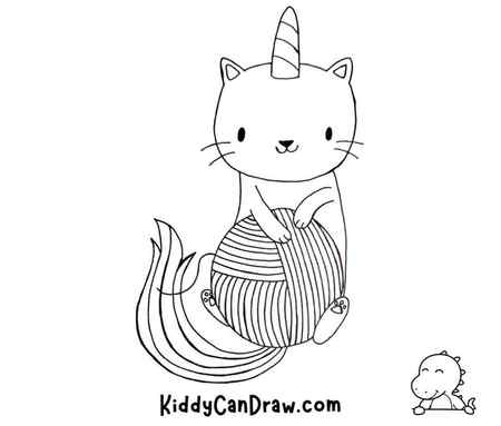 How to Draw a Unicorn Cat Yarn Final