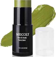 Sponsored Ad - MEICOLY Green Face Body Paint Stick(1.06 Oz),Hunting Camo Body Paint Stick Cream Gamora Witch Grinch Face P. 