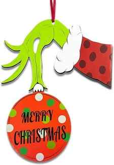 grinch door hanger christmas decoration