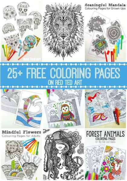 Oh my goodness, the BEST collection of coloring pages for adults. Love love love. All free. These coloring pages sure will keep me busy!