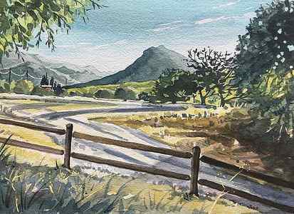 Wall Art - Painting - Fence at Sugarloaf by Luisa Millicent