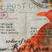 Order of the Red Raven Faux Poste by Carol Leigh