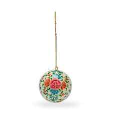 Main image of the Bright Floral Papier Mache Assorted Bauble.