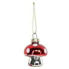 Mini Red Toadstool Christmas Decoration