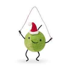 Skipping Sprout Felt Christmas Decoration