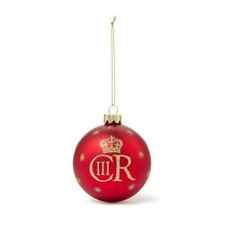 King Charles III Red Bauble