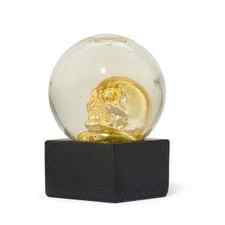 Gold Glitter Skull Ball